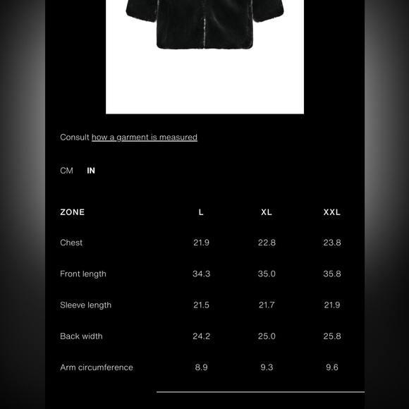 Zara Faux Fur Black Coat 1255/829 - Picture 7 of 7